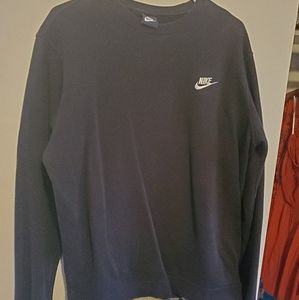 Plain Black Nike Crewneck